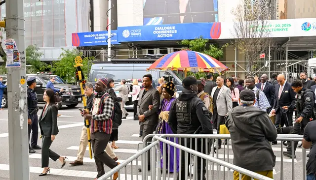 Under the ceremonial umbrella, UNGA81 High-Level Week, New York