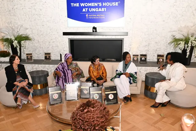 A conversation at The Women's House at UNGA81, hosted by the Justina Mutale Foundation
